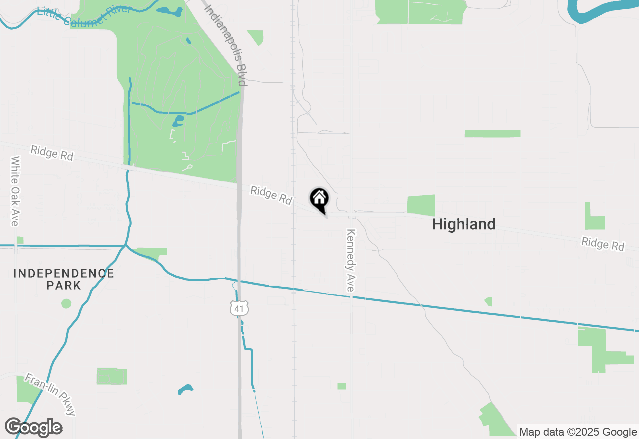 Map of 2651 Wicker Avenue, Highland, IN 46322