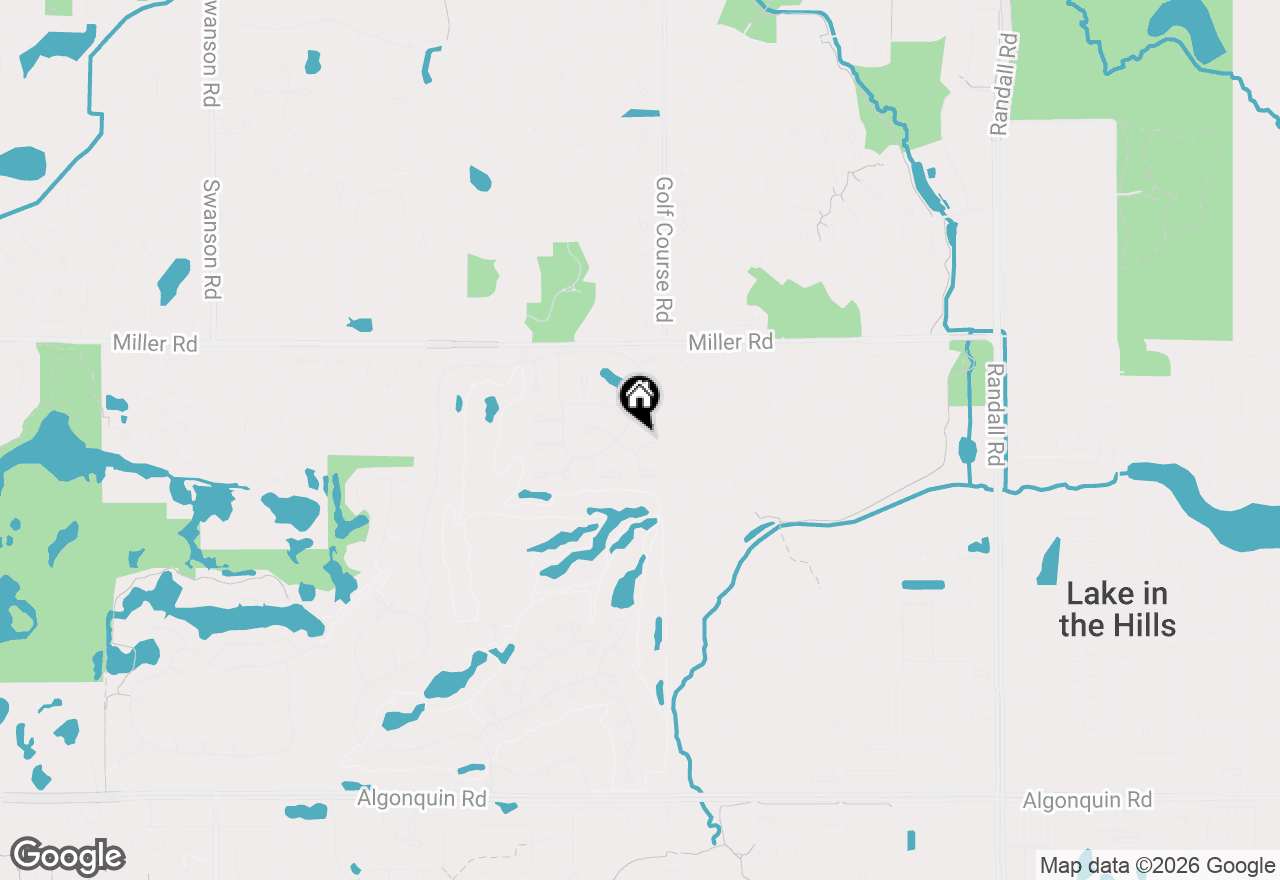 Map of 3 Barton Creek Court, Lake In The Hills, IL 60156