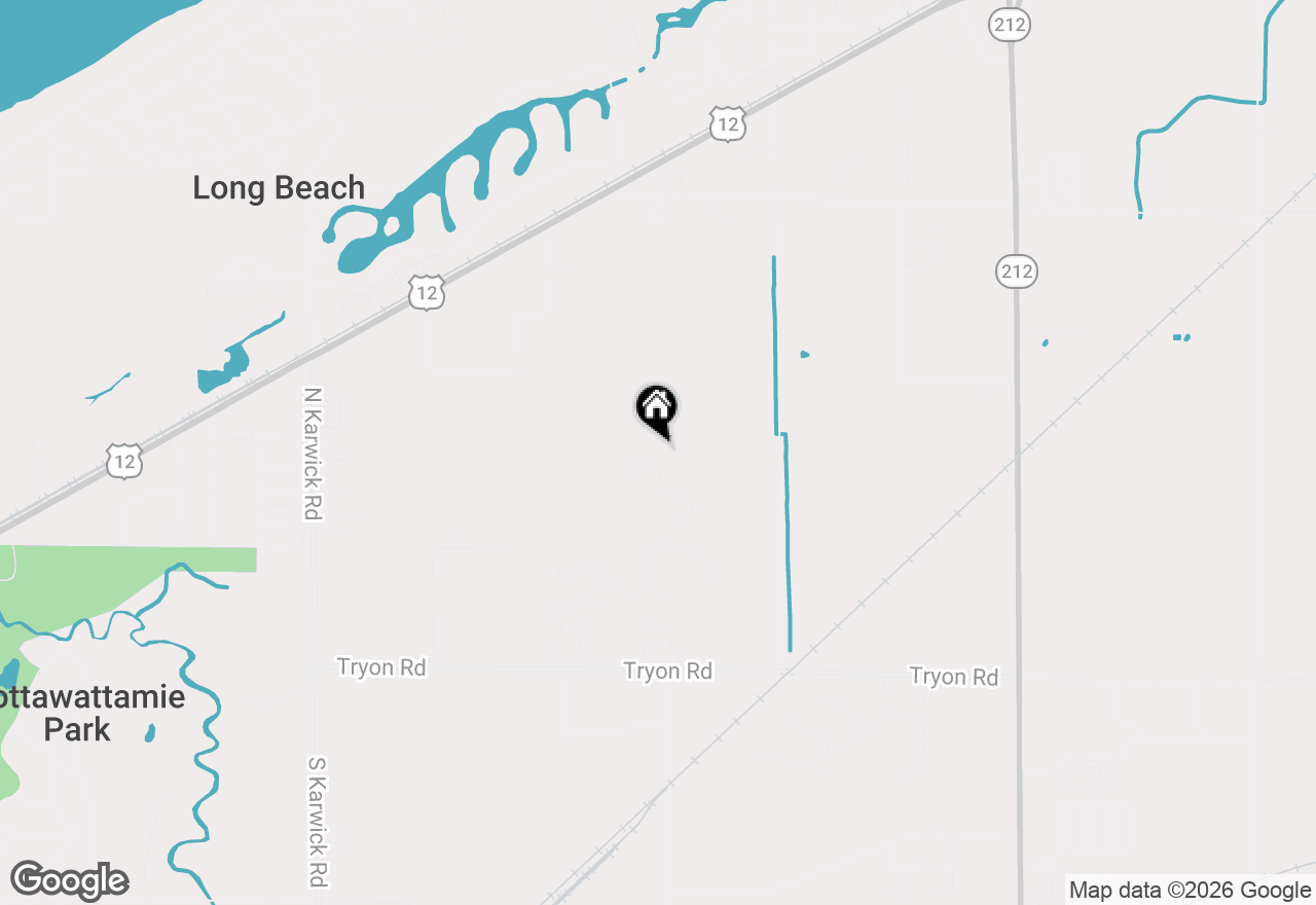 Map of 206 Tryon Farm Lane, Michigan City, IN 46360