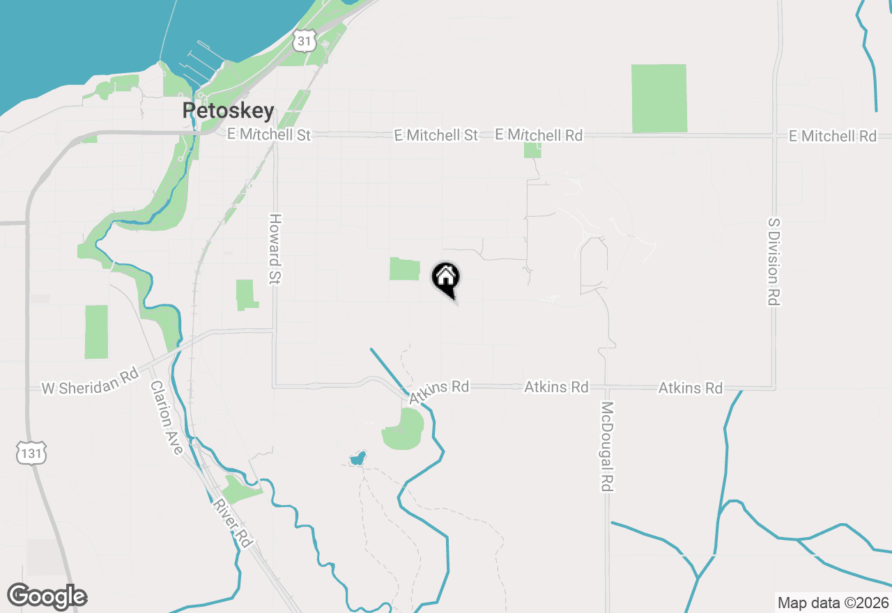 Map of 1101 Kalamazoo St, Petoskey, MI 49770
