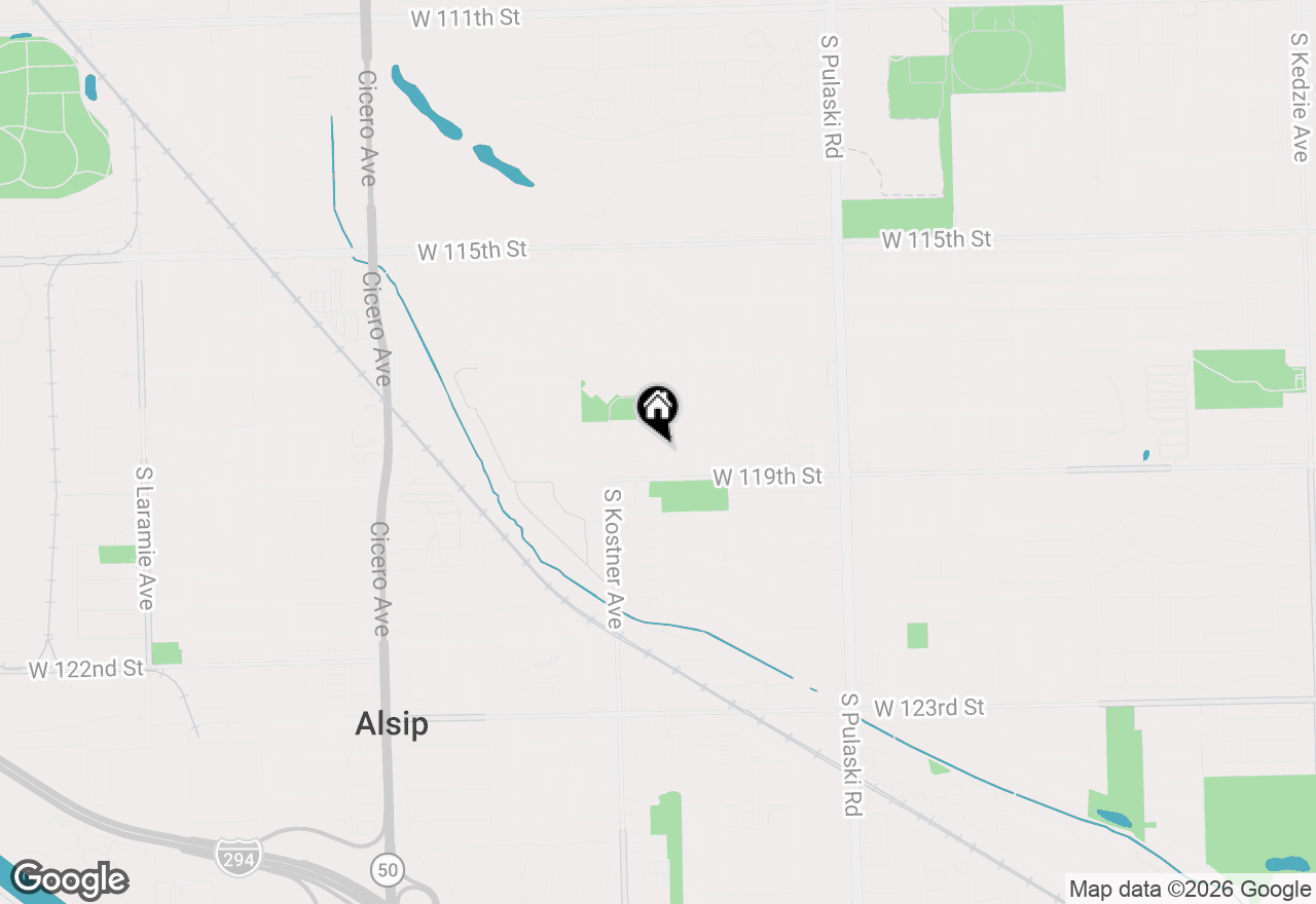 Map of 4332 W 118th Place, Alsip, IL 60803