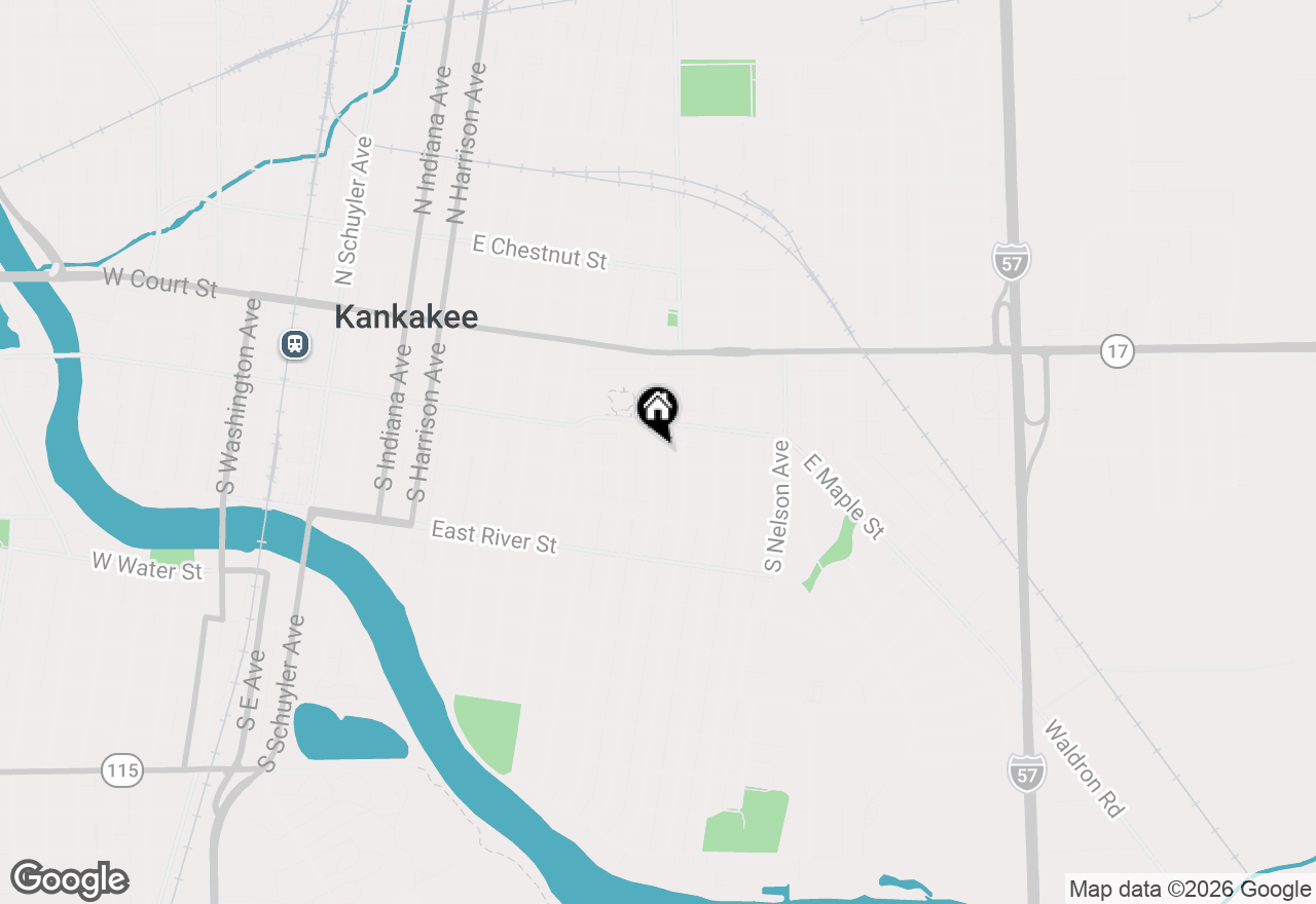 Map of 360 S Elm Avenue, Kankakee, IL 60901