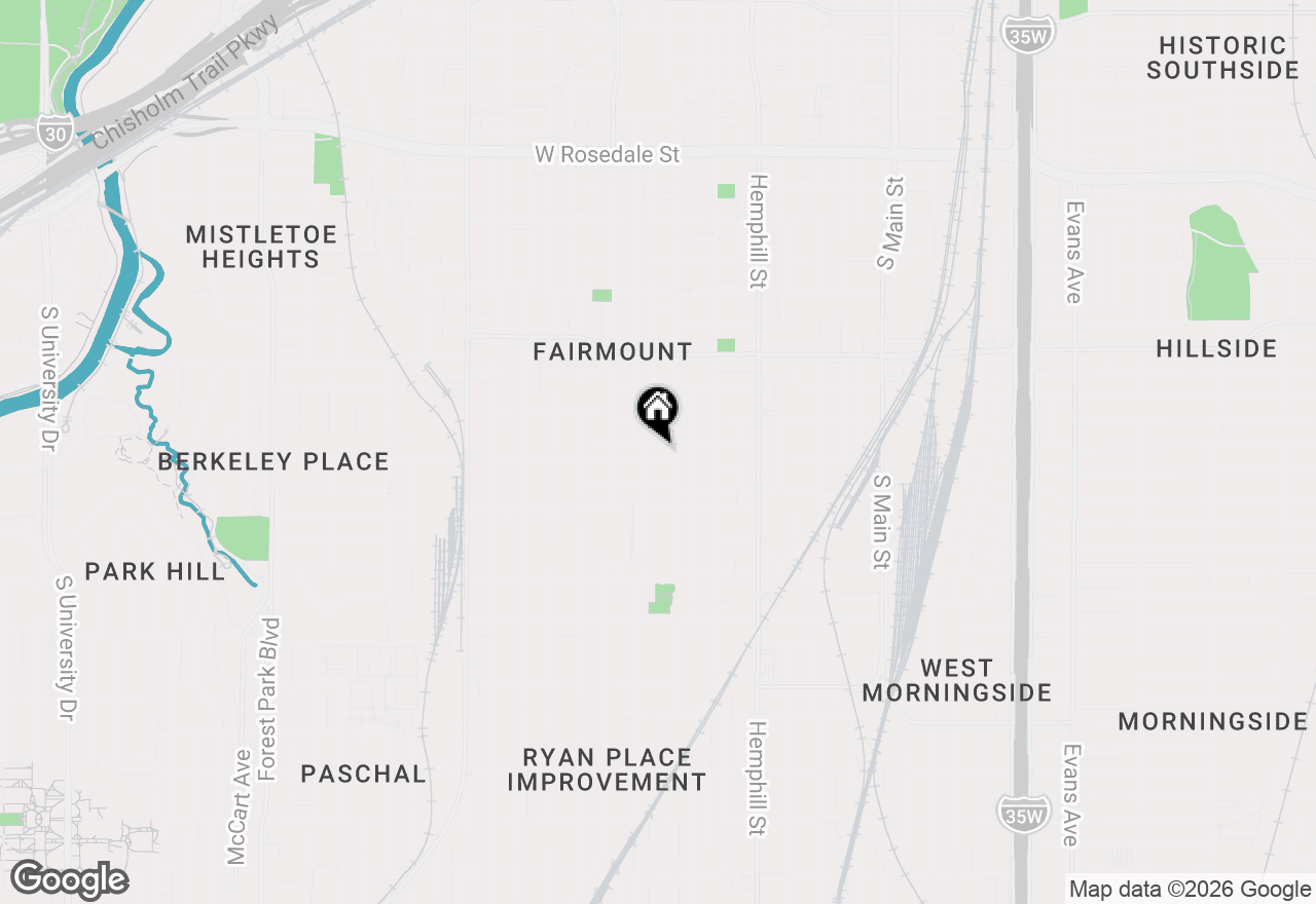 Map of 1014 W Arlington Avenue, Fort Worth, TX 76110