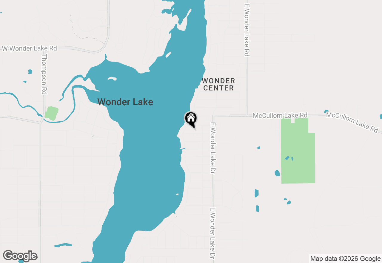 Map of 7720 Brook Drive, Wonder Lake, IL 60097