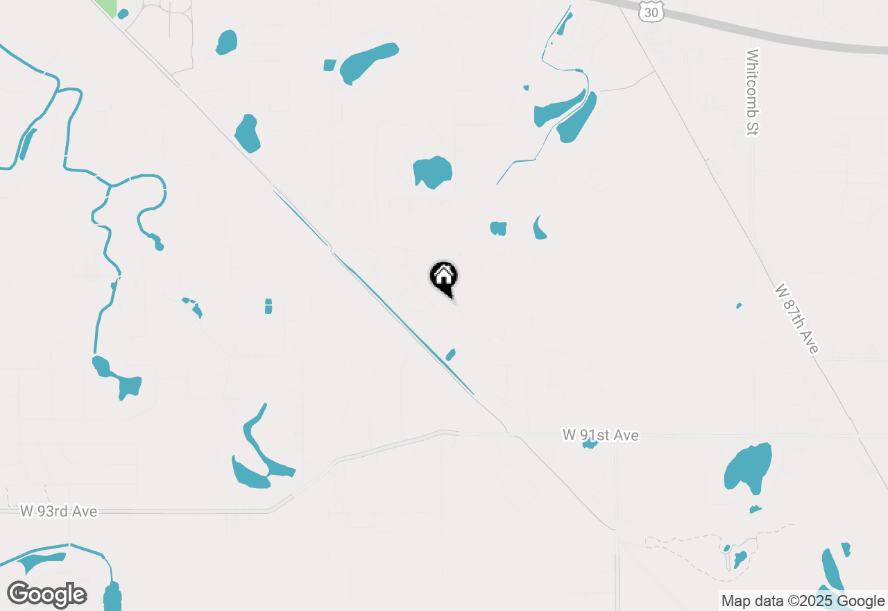 Map of 5677 Burr Ridge Circle, Crown Point, IN 46307