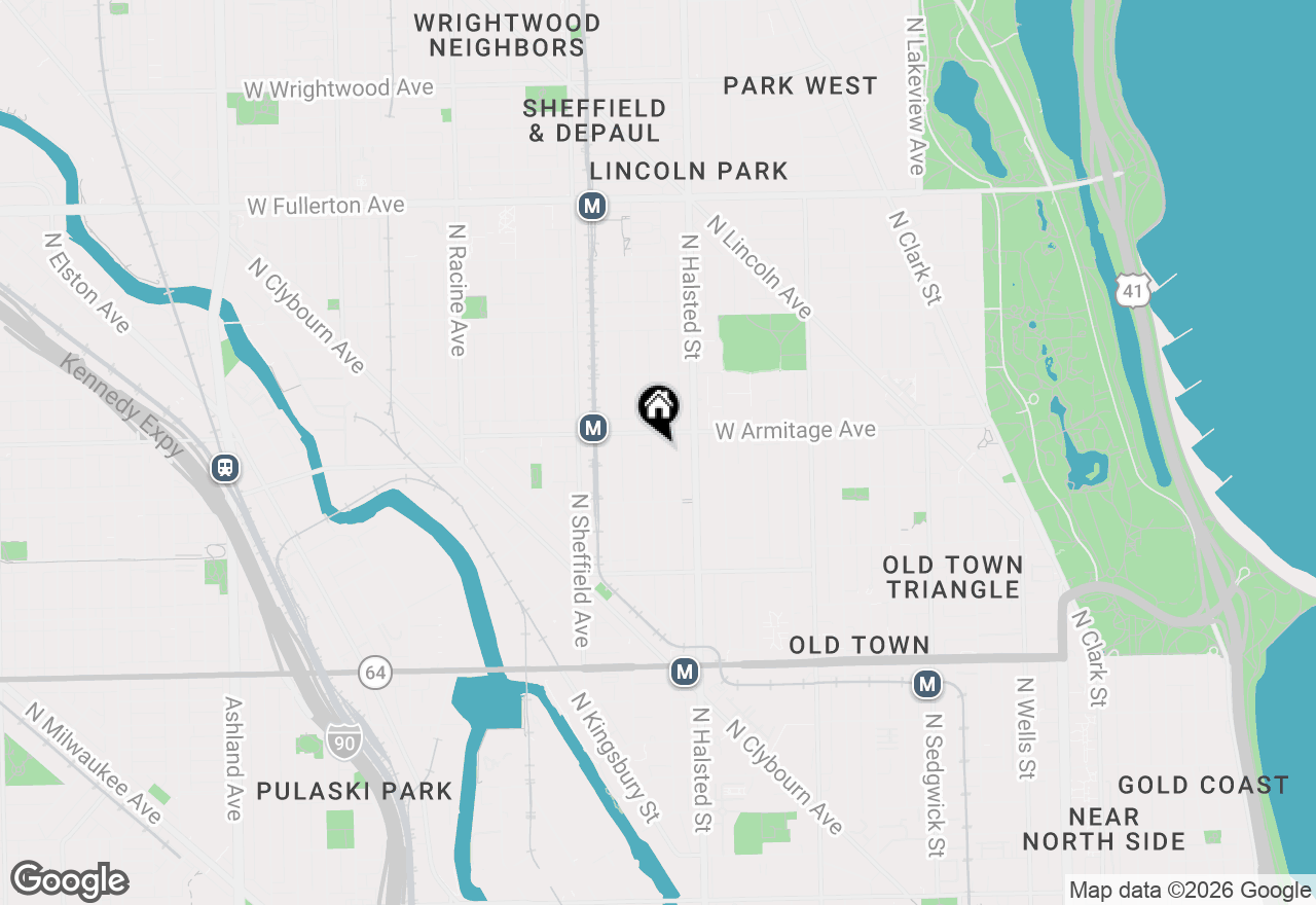 Map of 1954 N Dayton Street, Chicago, IL 60614