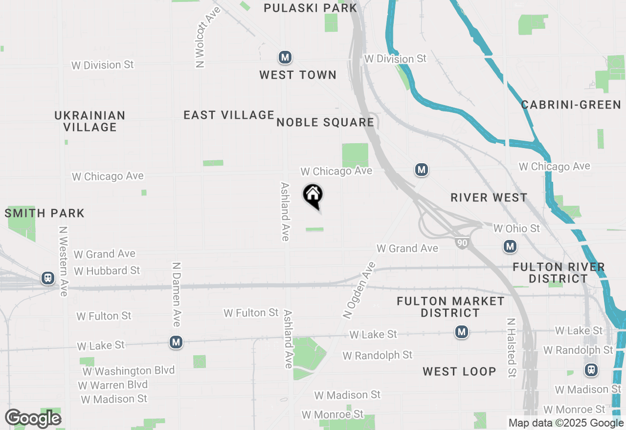 Map of 1465 W Erie Street #3, Chicago, IL 60642