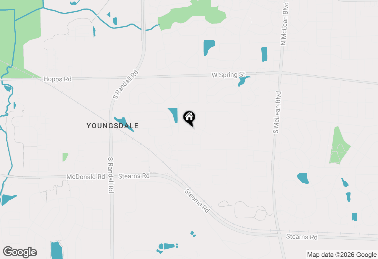 Map of 1550 Marlo Lane, South Elgin, IL 60177