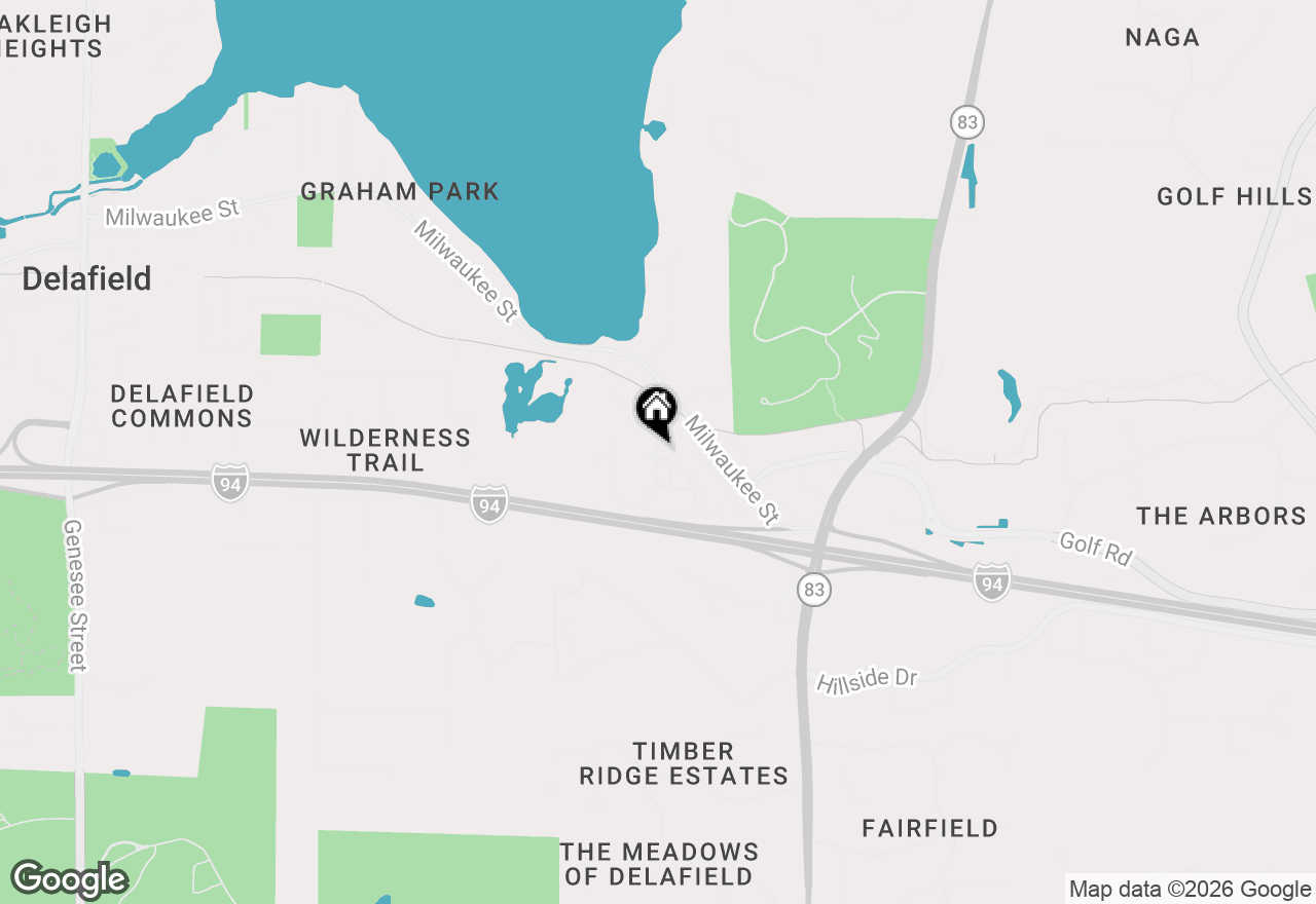 Map of 2255 Circle Ridge Rd #E, Delafield, WI 53018