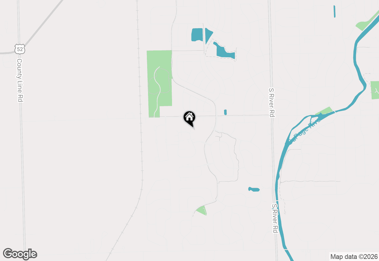 Map of 1658 N Fieldstone Drive, Shorewood, IL 60404