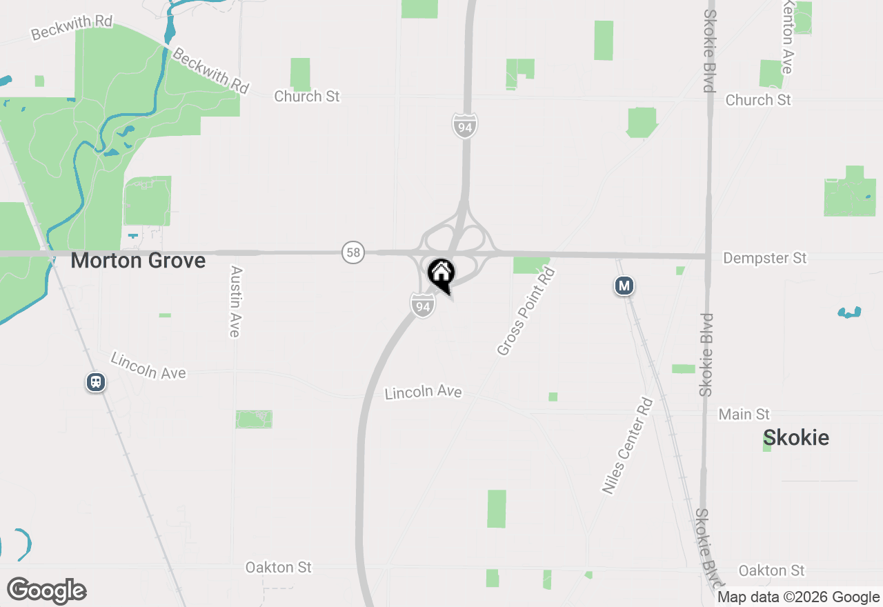Map of 8646 Harms Road, Skokie, IL 60077