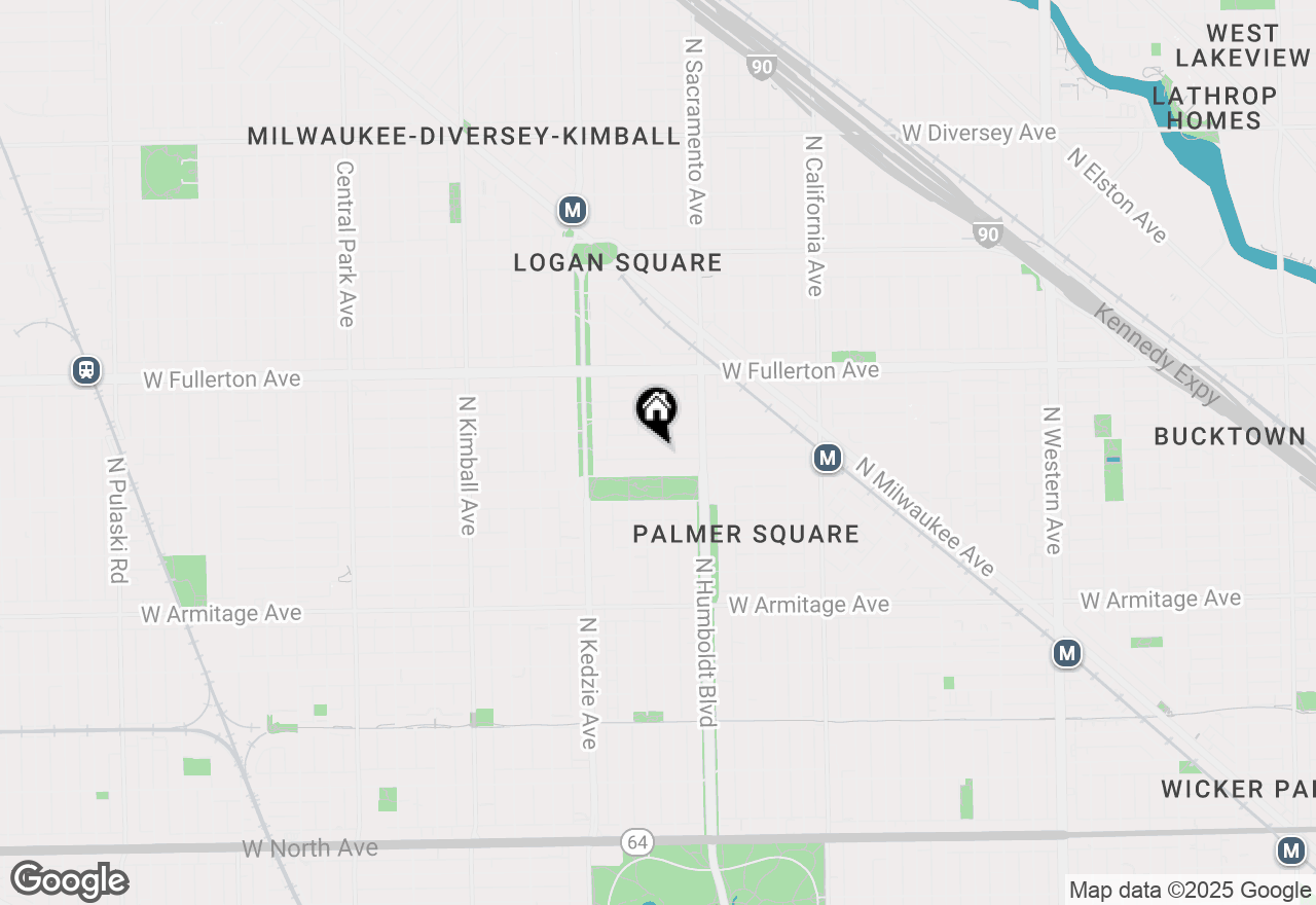 Map of 3049 W Lyndale Street #1, Chicago, IL 60647