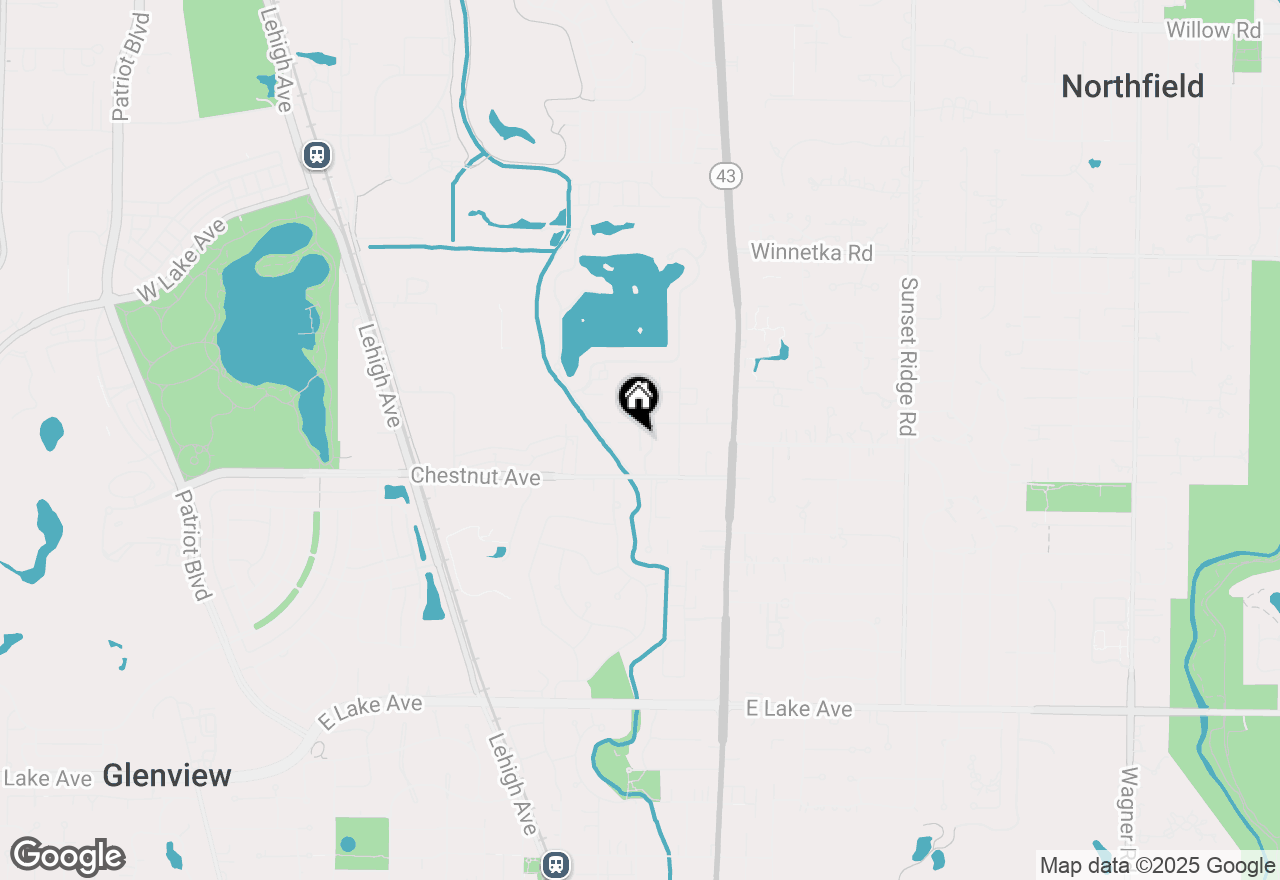 Map of 1763 Jefferson Avenue, Glenview, IL 60025