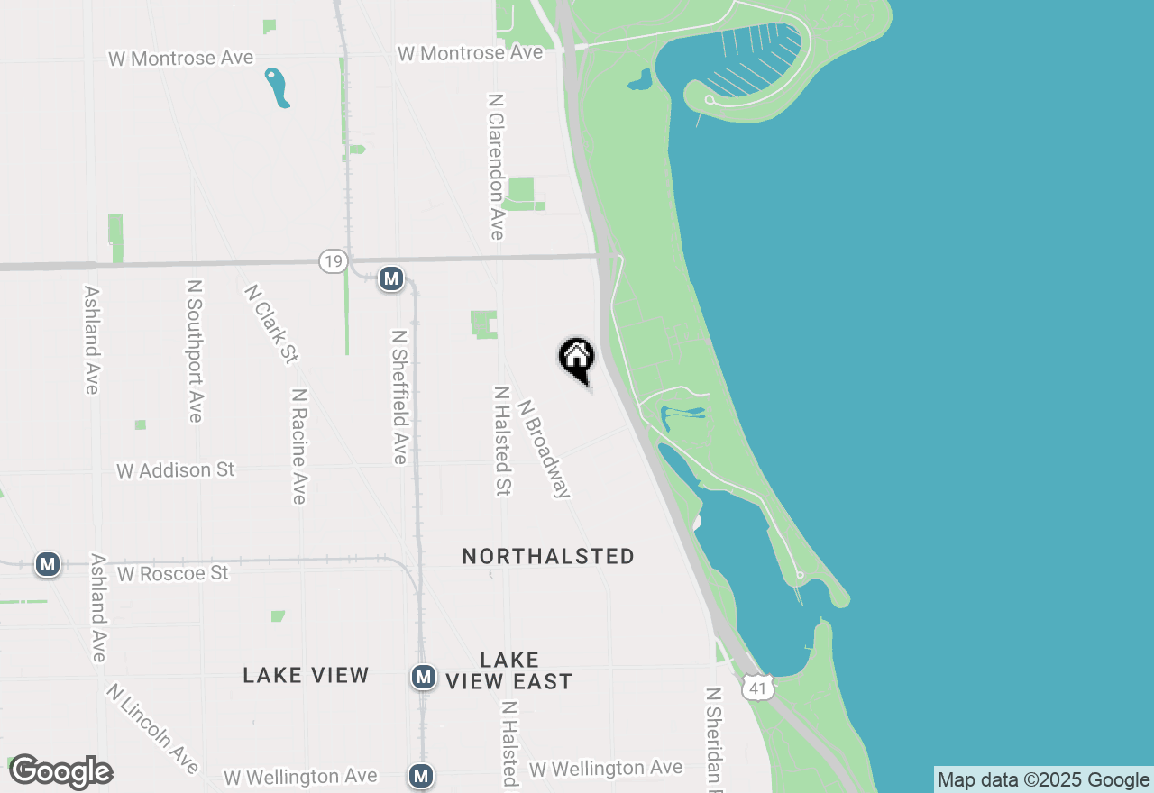 Map of 3660 N Lake Shore Drive #3910, Chicago, IL 60613