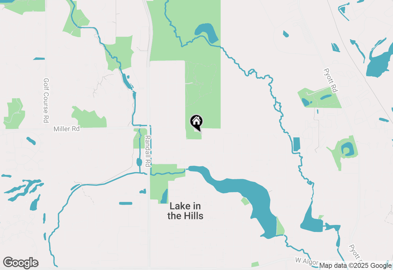 Map of 1308 Adams Drive, Lake In The Hills, IL 60156