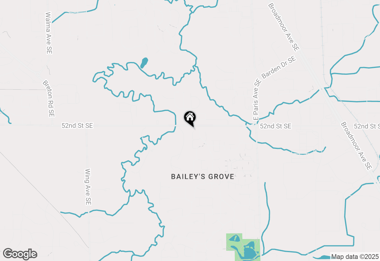 Map of 5233 N Elderberry Court Se, Kentwood, MI 49512