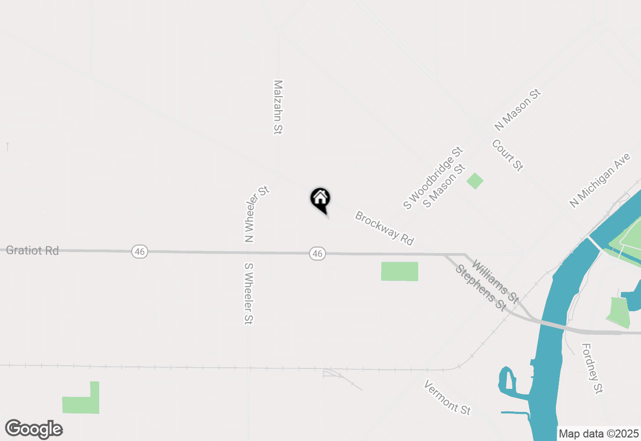 Map of 311 Brockway Place, Saginaw, MI 48602