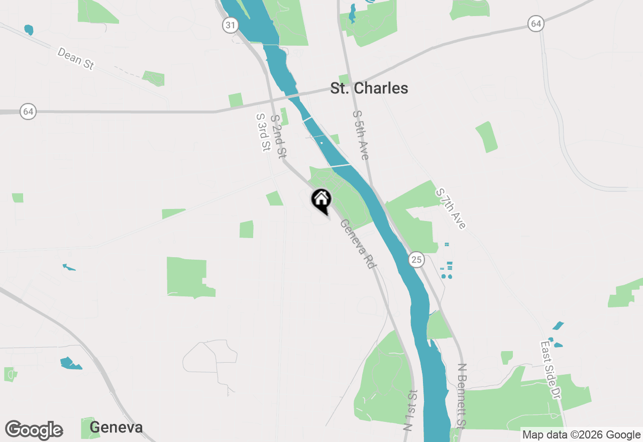 Map of 807 Viewpointe Drive, St. Charles, IL 60174