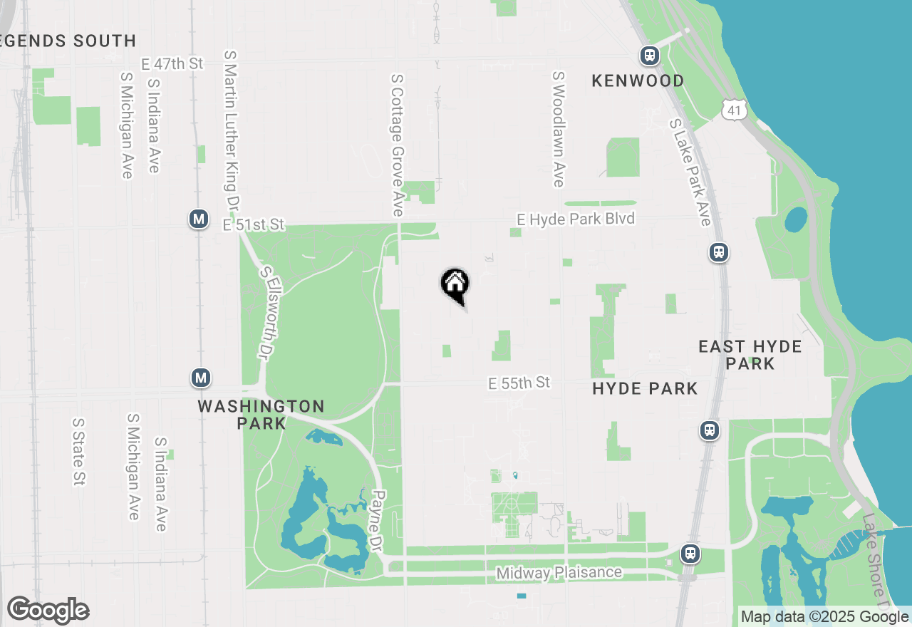 Map of 5342 S Ingleside Avenue, Chicago, IL 60615