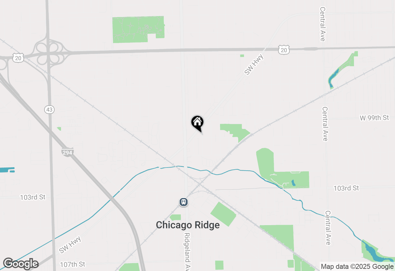 Map of 9953 Southwest Highway, Oak Lawn, IL 60453