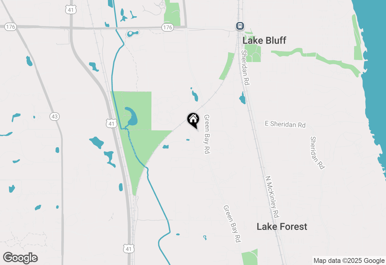 Map of 1550 Green Bay Road, Lake Forest, IL 60045