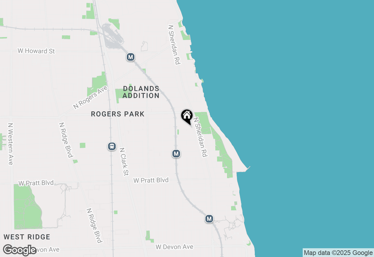 Map of 1339 W Estes Avenue #3D, Chicago, IL 60626