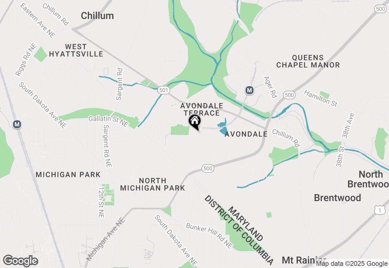 Map of 4912 Avondale Road, Hyattsville, MD 20782