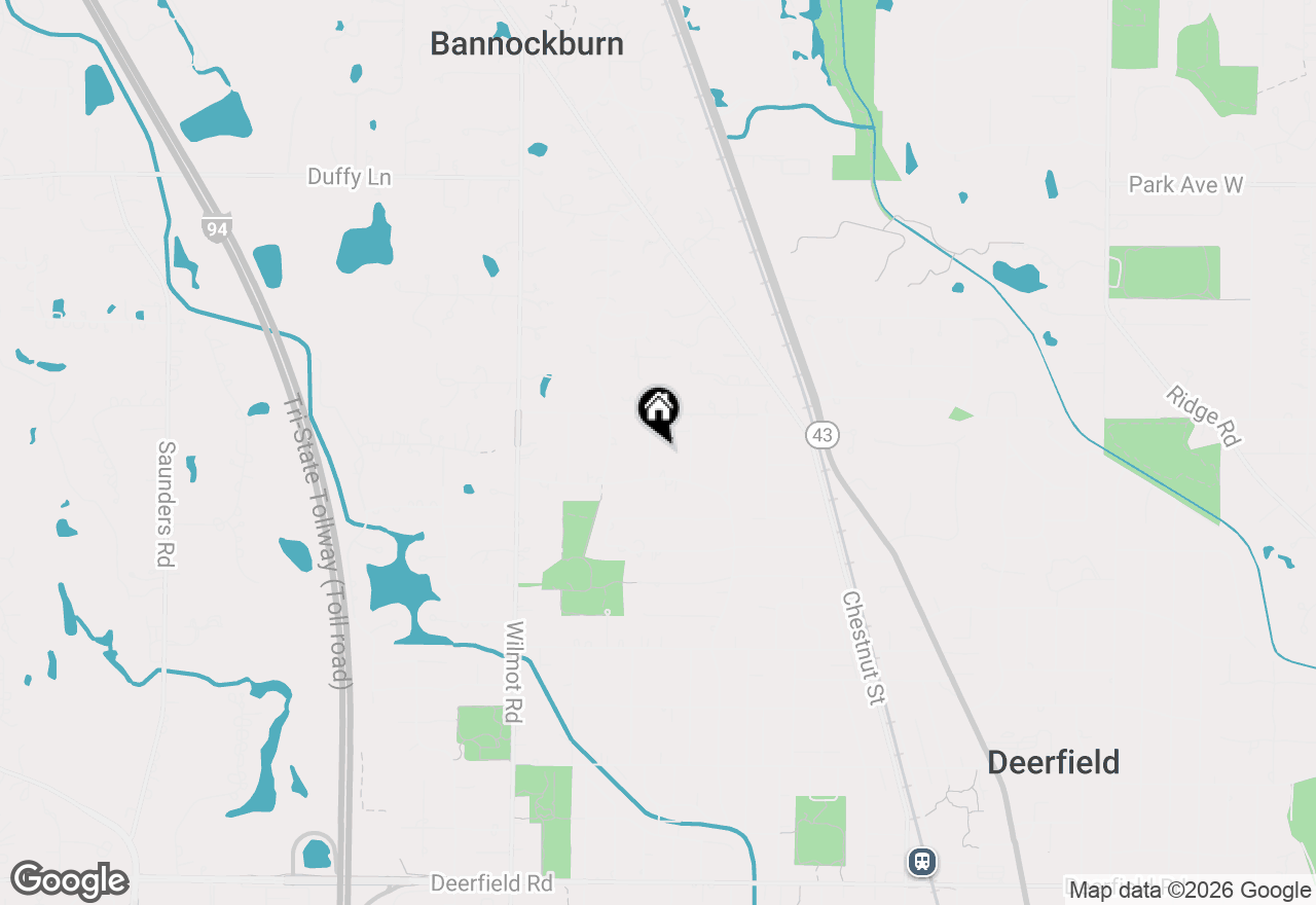 Map of 1525 Hawthorne Place, Deerfield, IL 60015