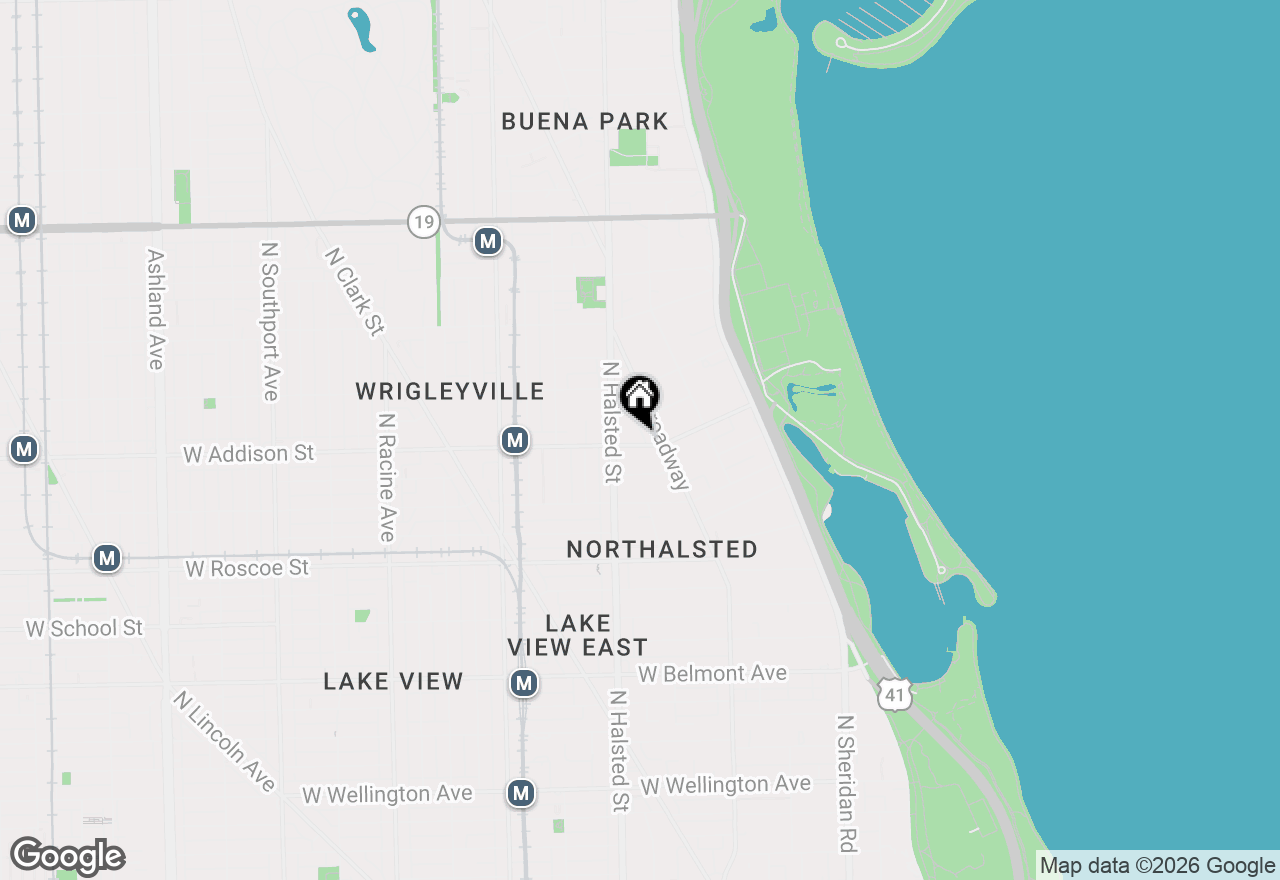 Map of 726 W Addison Street #3, Chicago, IL 60613