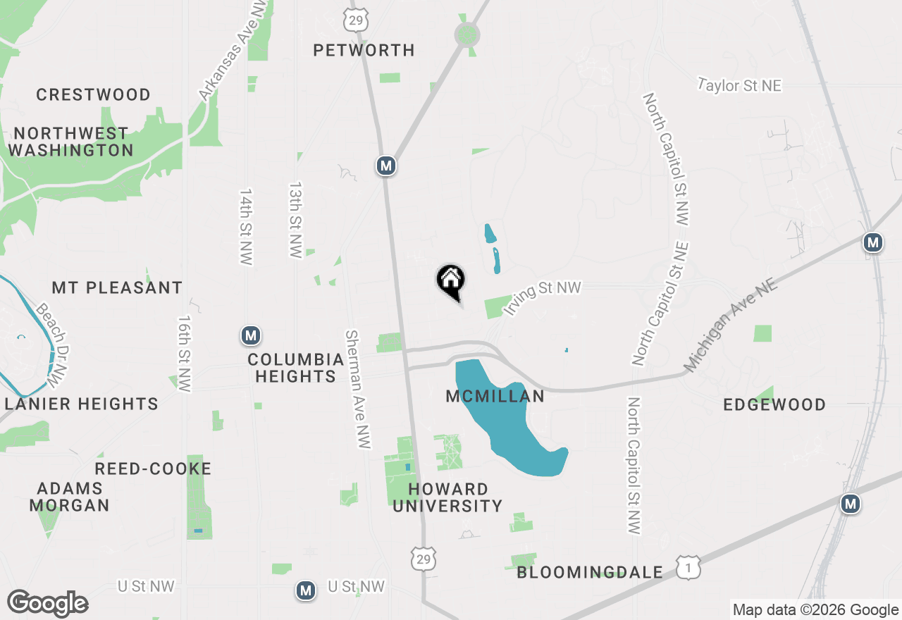 Map of 508 Kenyon Street Nw, Washington, DC 20010