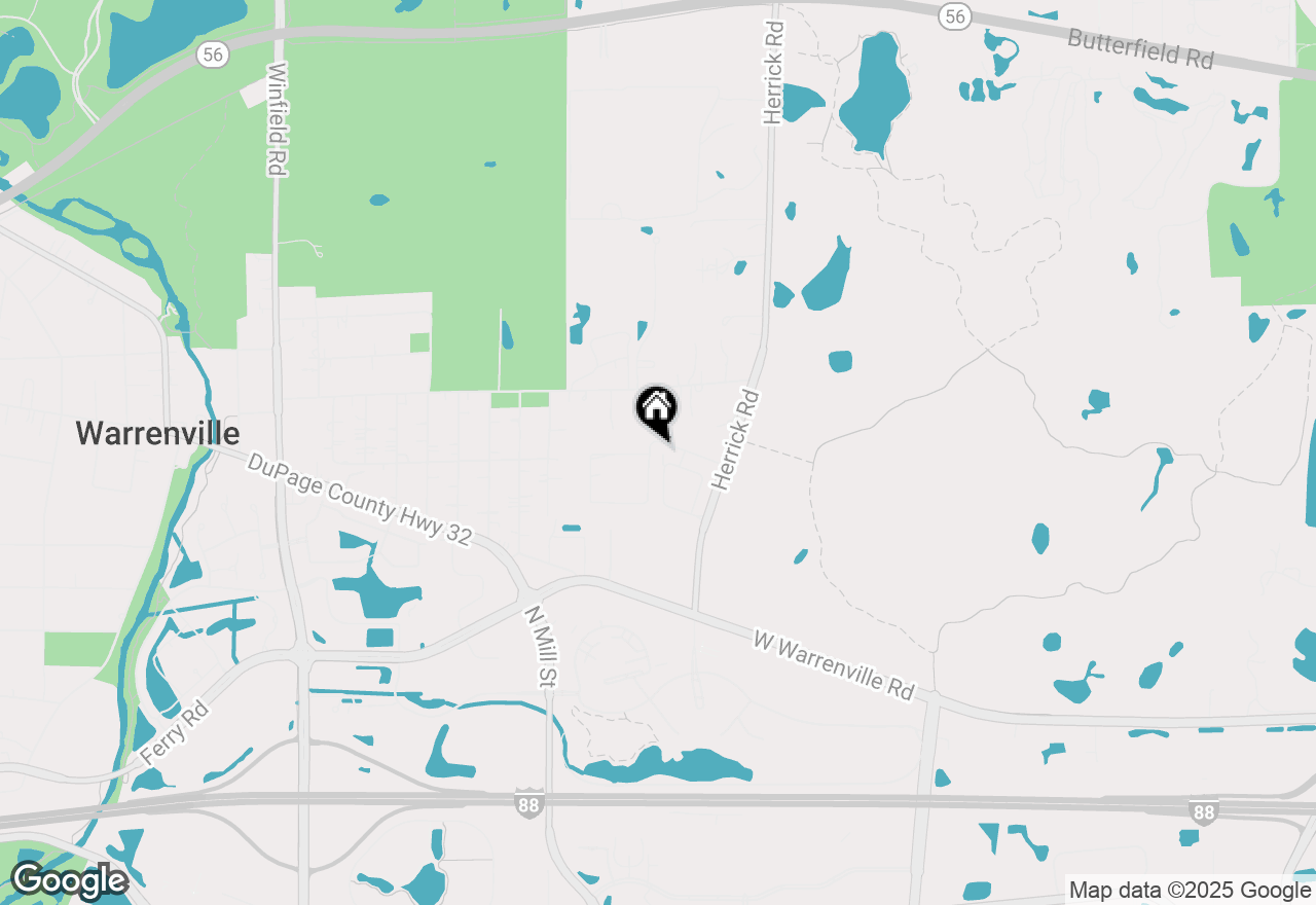 Map of 3S584 Breme Drive W, Warrenville, IL 60555