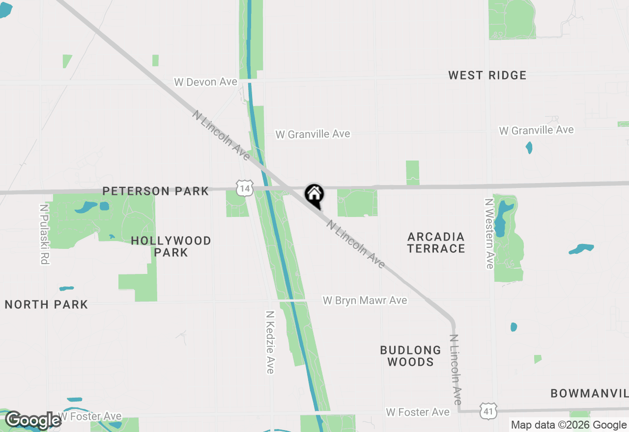 Map of 5924 N Lincoln Avenue #407, Chicago, IL 60659