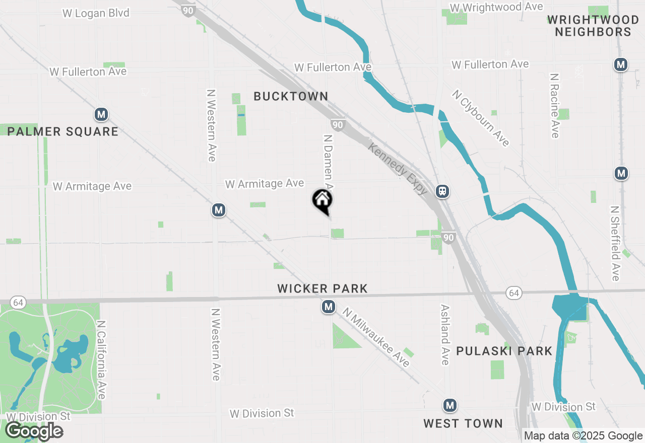 Map of 2013 W Moffat Street #3, Chicago, IL 60647