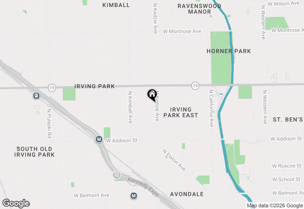 Map of 3837 N Sawyer Street #2, Chicago, IL 60618