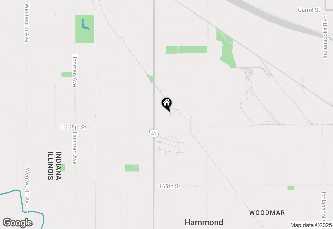Map of 6406 Woodward Avenue, Hammond, IN 46324