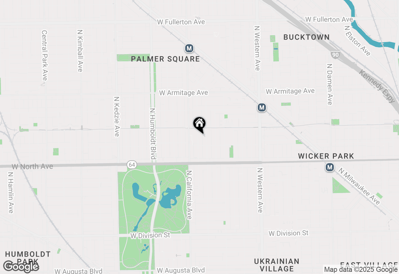 Map of 1729 N Fairfield Avenue #2, Chicago, IL 60647