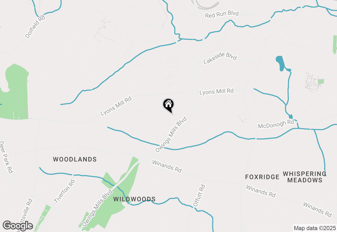 Map of 9430 Ballard Green Drive, Owings Mills, MD 21117