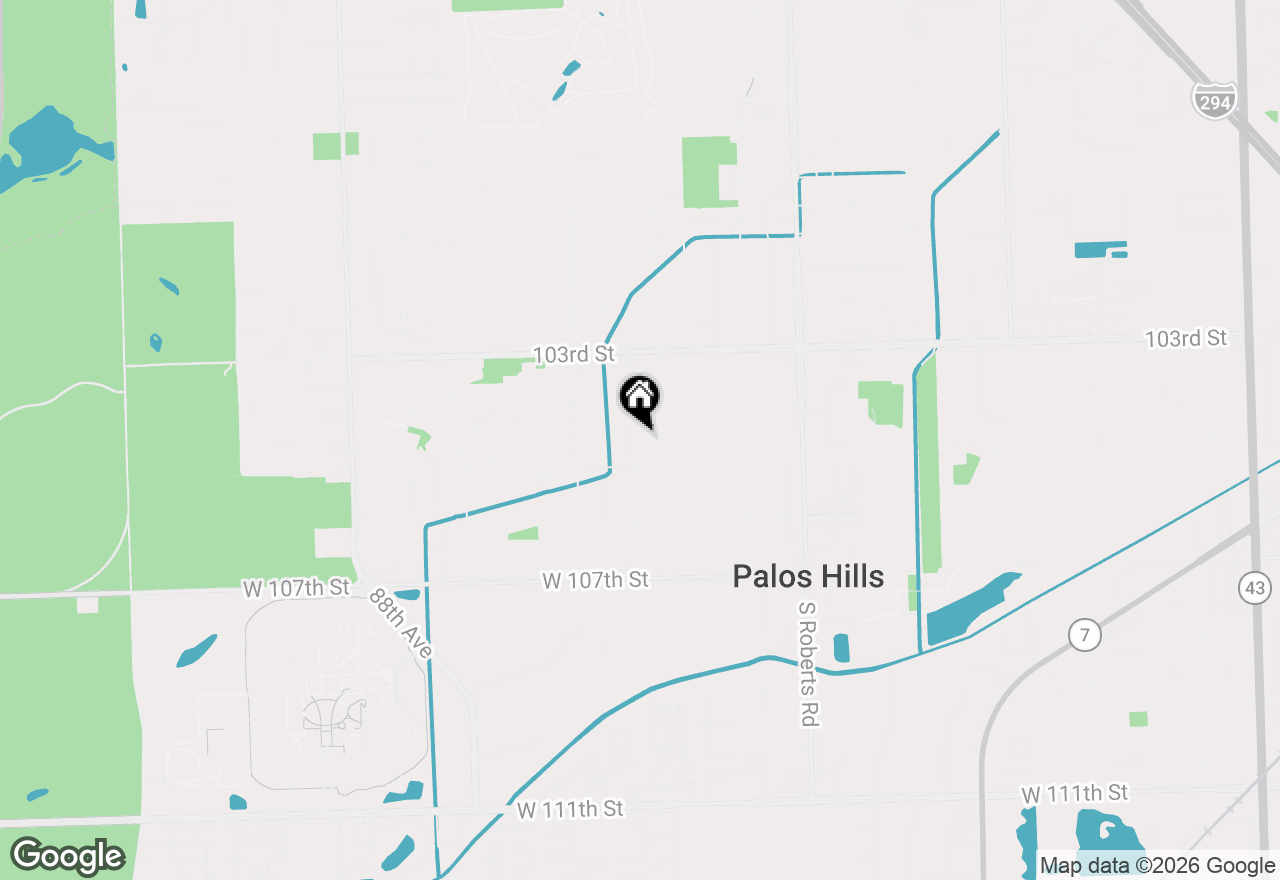 Map of 10433 S 83rd Avenue, Palos Hills, IL 60465