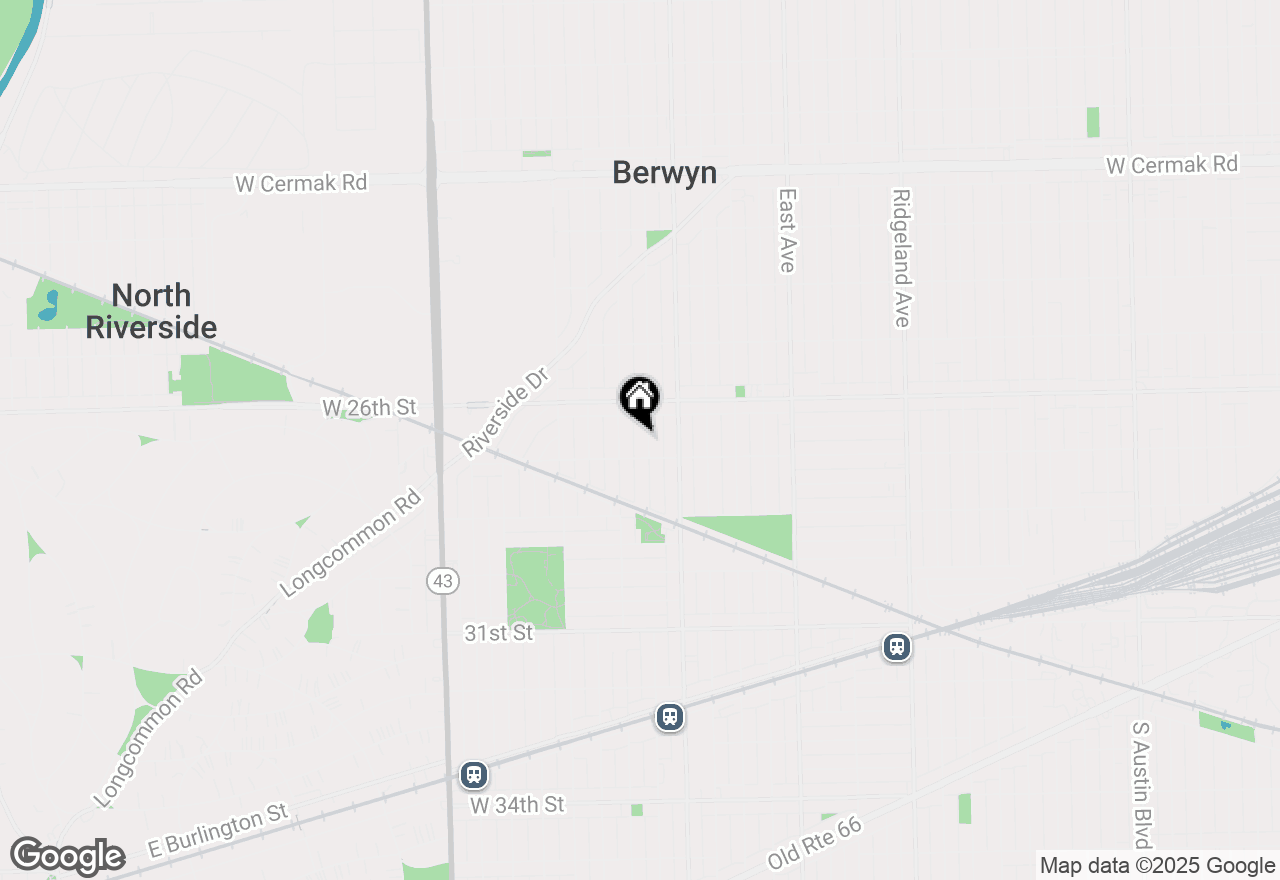 Map of 2636 Grove Avenue, Berwyn, IL 60402