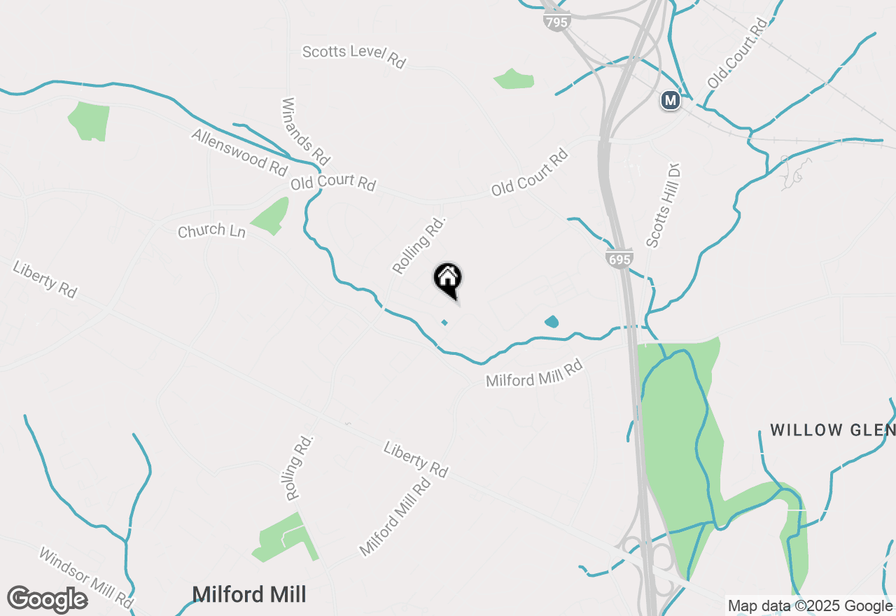 Map of 3909 Mladies, Baltimore, MD 21208