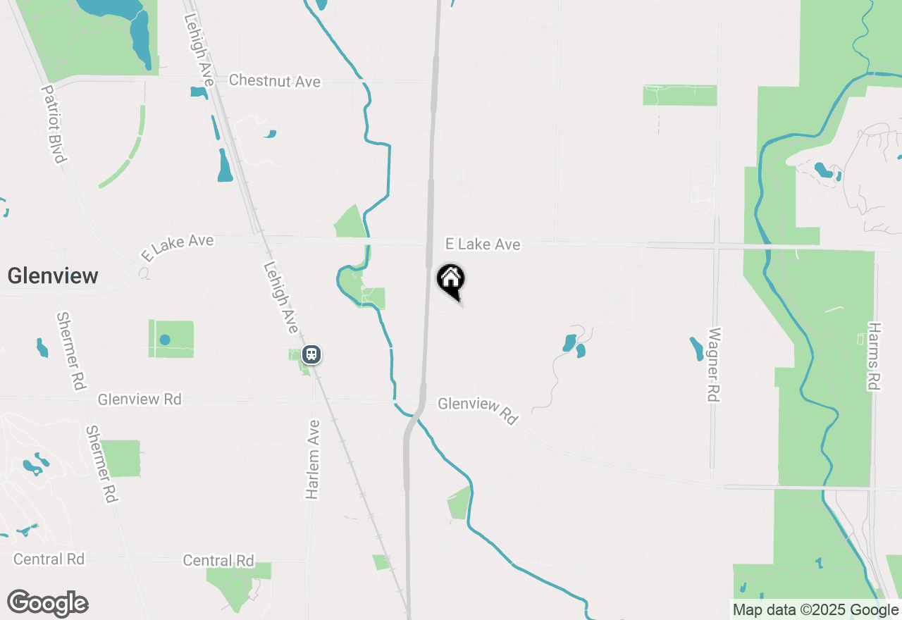 Map of 1215 Parker Drive, Glenview, IL 60025