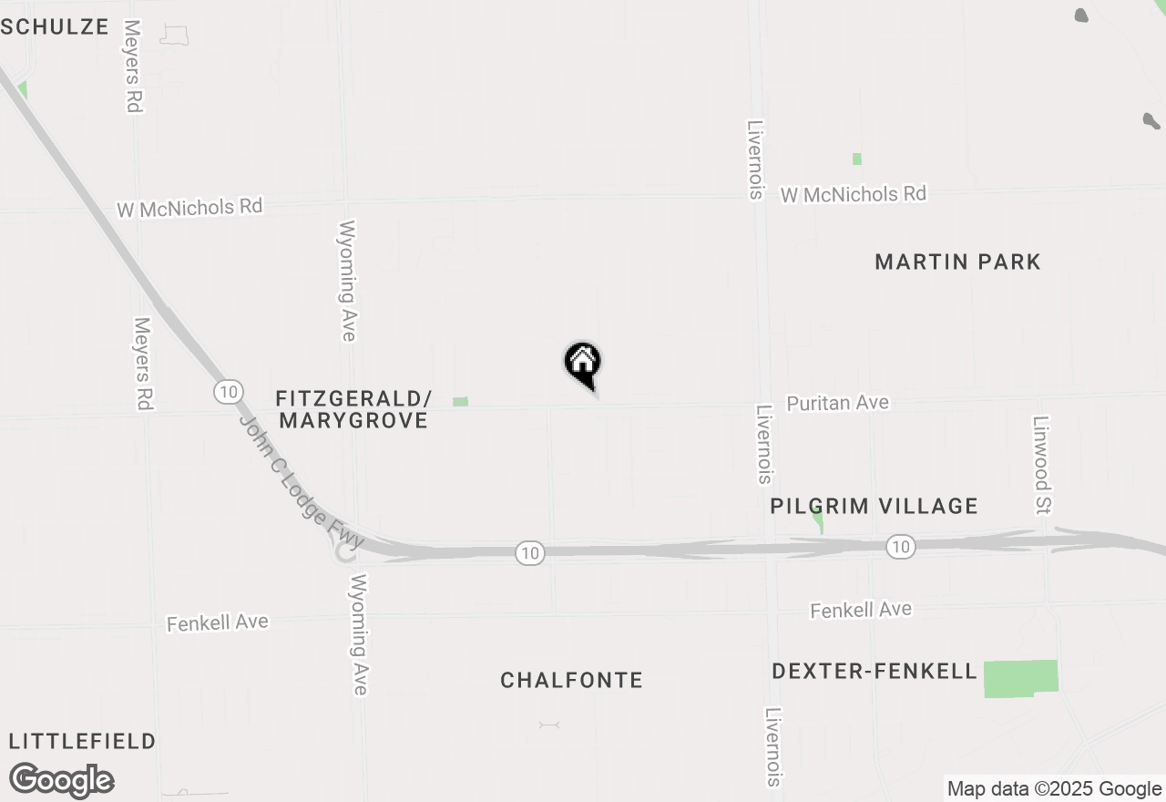 Map of 7700 Puritan Street, Detroit, MI 48238