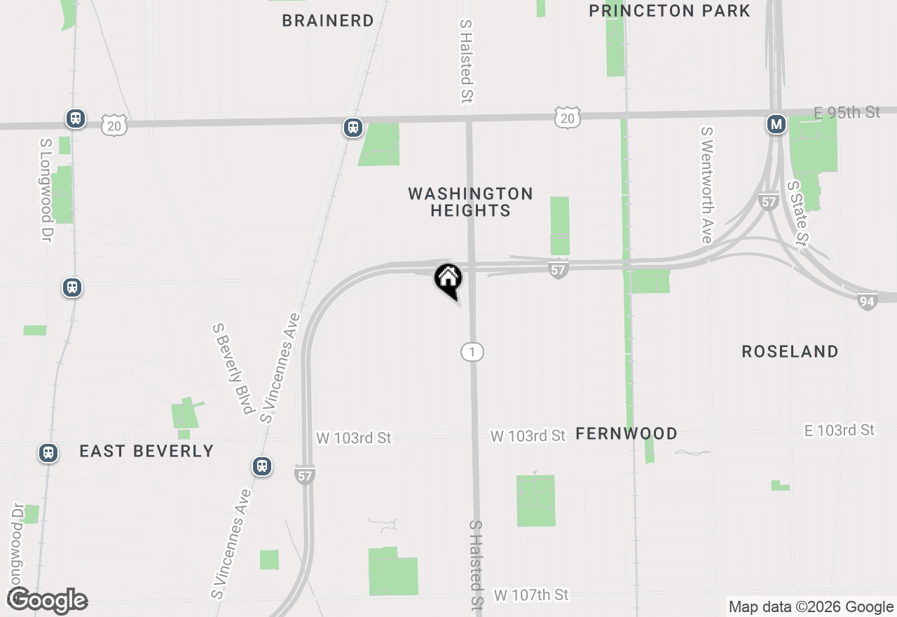 Map of 9946 S Green Street, Chicago, IL 60643