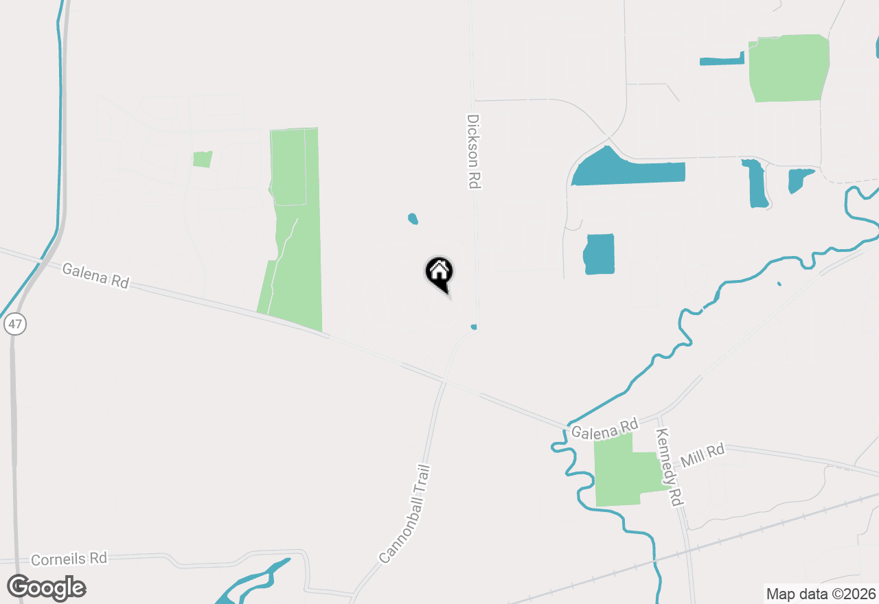 Map of 2653 Indian Cliffs Lane, Montgomery, IL 60538