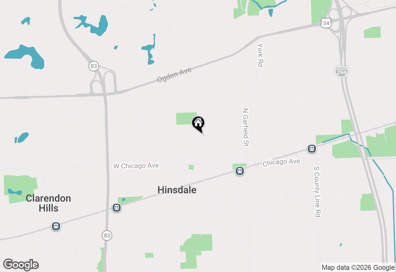 Map of 216 N Vine, Hinsdale, IL 60521