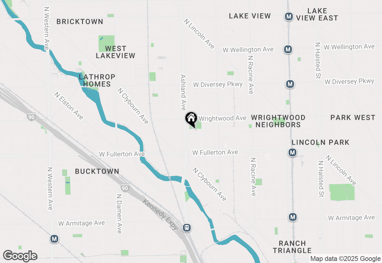 Map of 2512 N Bosworth Avenue #108, Chicago, IL 60614