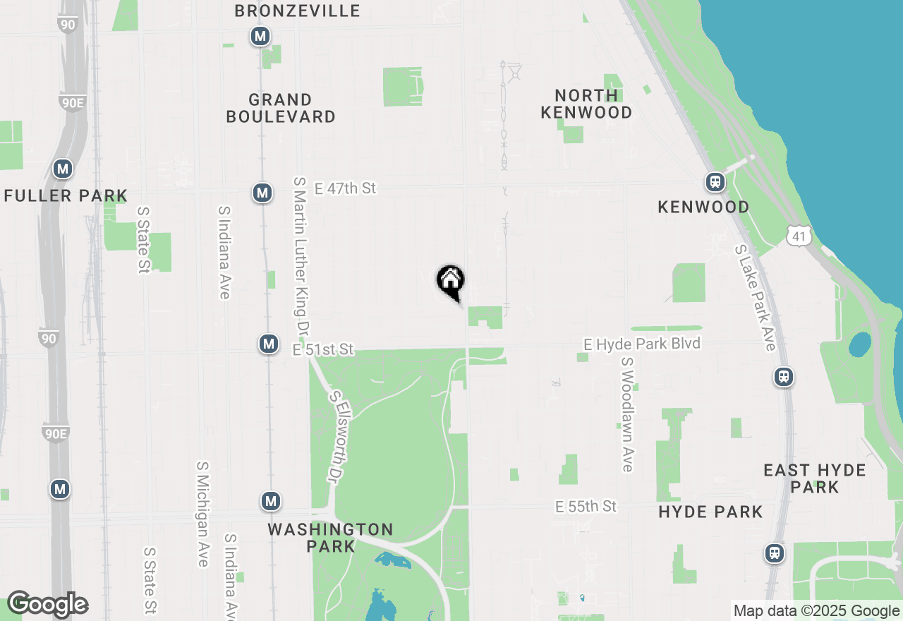 Map of 737 E 50th Street #4, Chicago, IL 60615