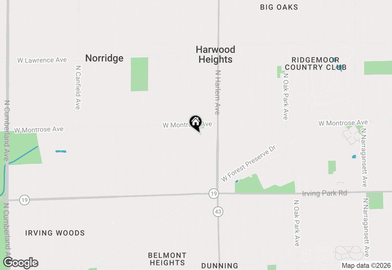 Map of 7309 W Pensacola Avenue, Norridge, IL 60706