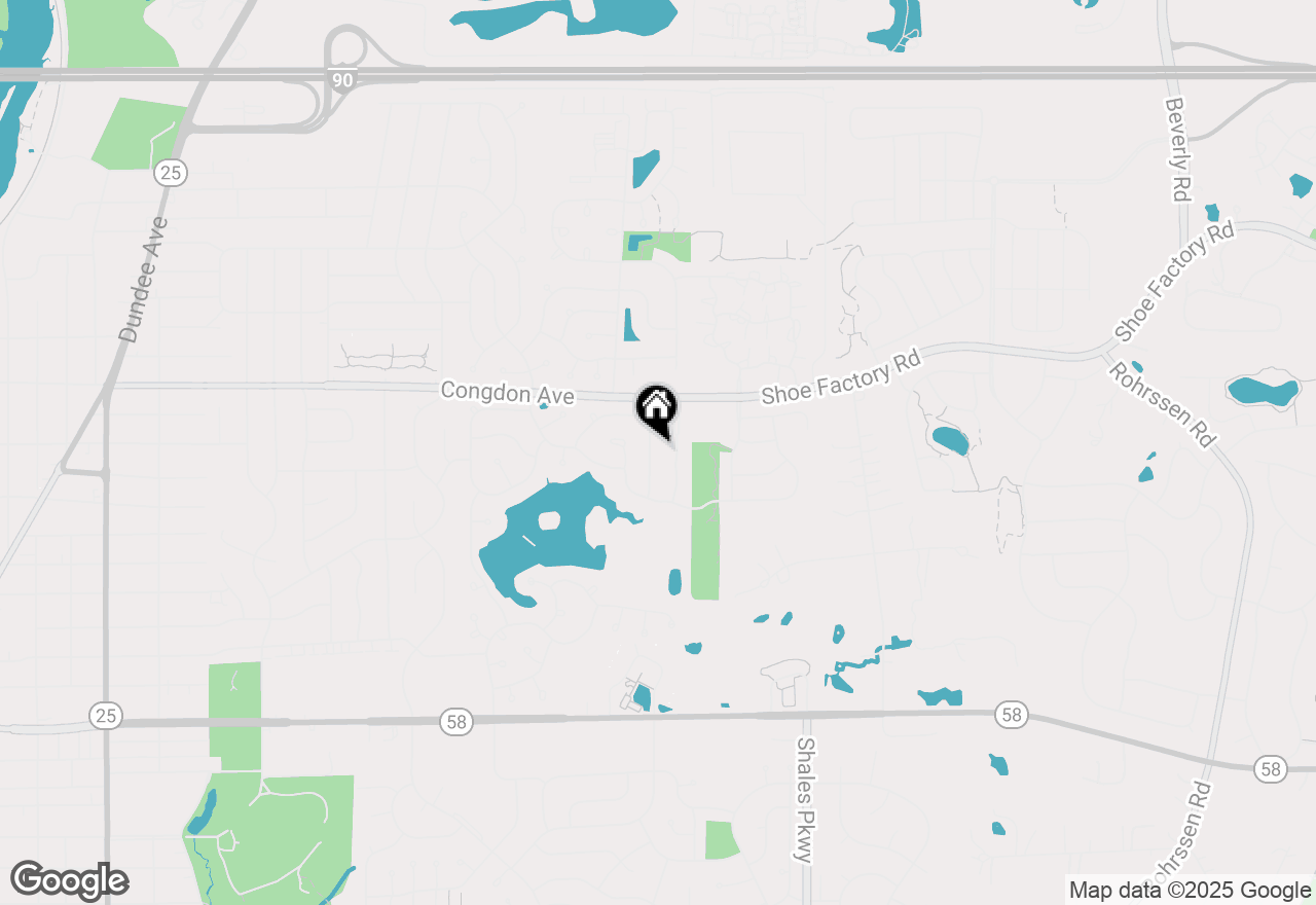 Map of 1140 Willoby Lane, Elgin, IL 60120