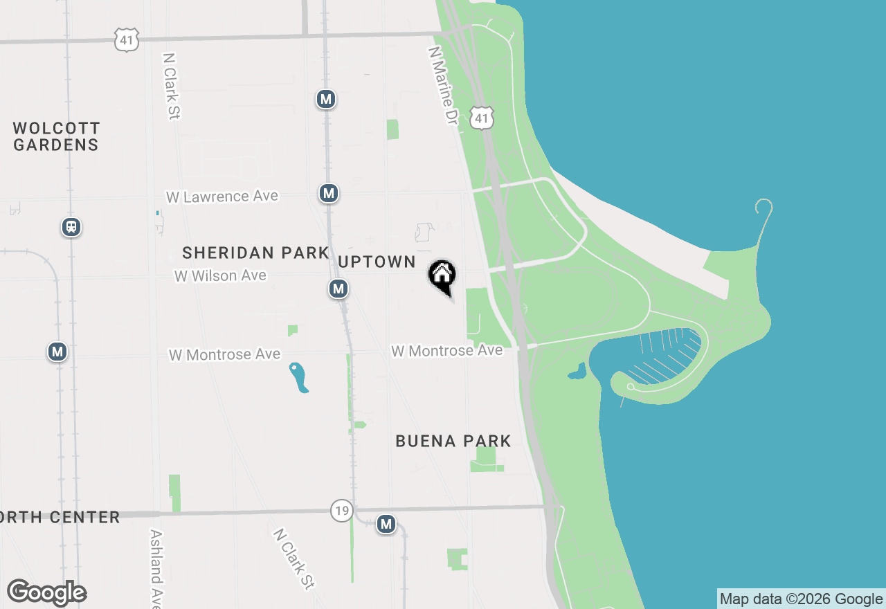 Map of 828 W Sunnyside Avenue #1E, Chicago, IL 60640